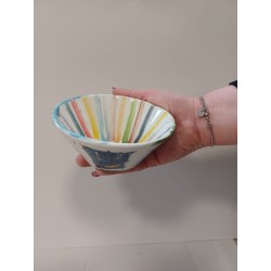 Ciotola piccola rotonda decorata a mano