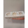 Porta candele ceramica da tre candele decorato a mano