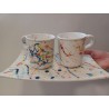 Set due tazze con piatto
