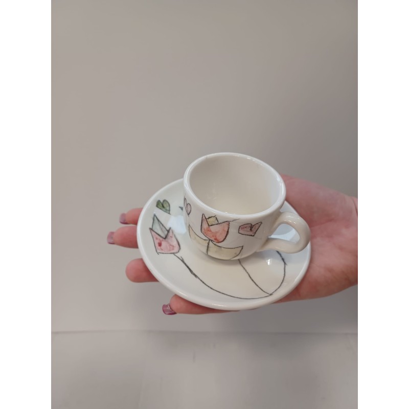 Tazzina da caffè con piattino